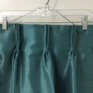 Green curtains  2 panels